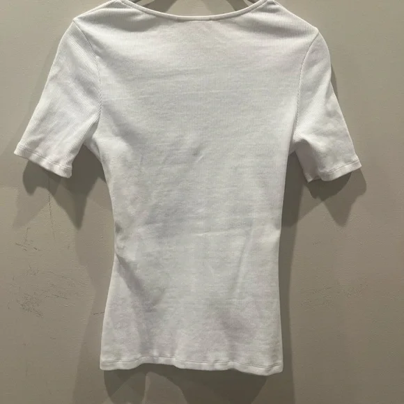 Sezane Grant T-Shirt in Ecru, XS - Picture 6 of 7